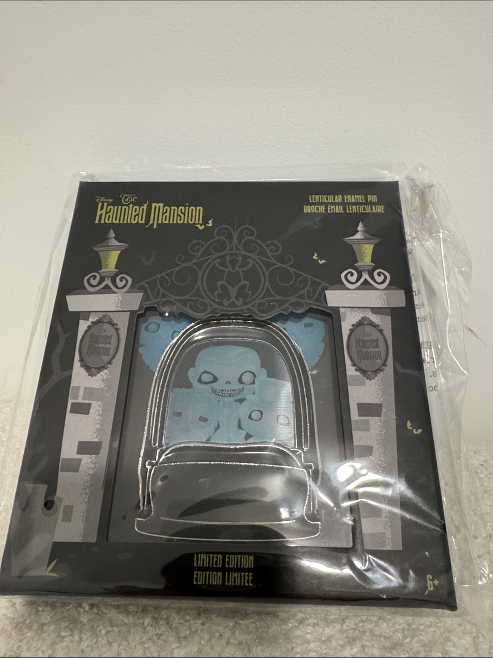Disney Haunted Mansion Lenticular Enamel Pin — Hitch Hiking Ghosts Limited